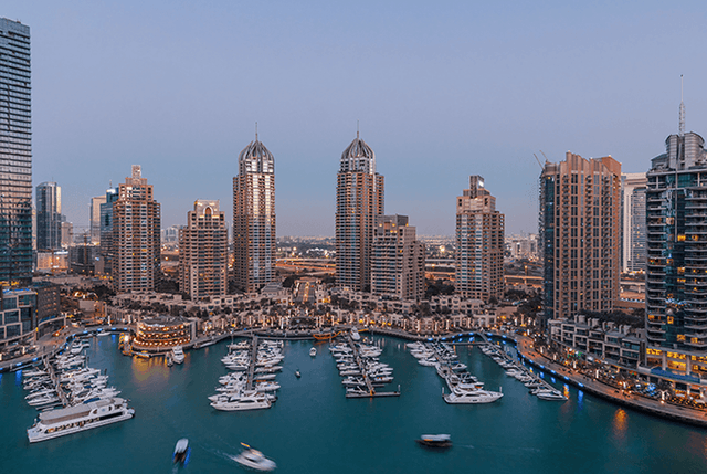 Dubai Marina skyscrapers