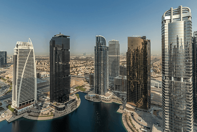 Highrise buildings in Dubai